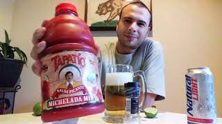 Tapatio michelada mix review by buzzing on a budget [upl. by Sirah500]