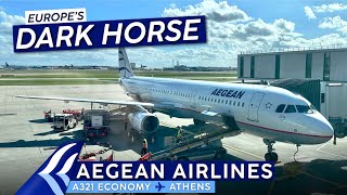 To the AEGEAN on an AEGEAN AIRLINES A321【London to Athens】Economy Trip Report [upl. by Maryjane]