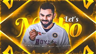 🔴 LETS NACHO X VIRAT KOHLI • 🔥 VIRAT KOHLI STATUS 🔥 • 💫 BEAT SYNC 💫 • 4K STATUS • VEDANT EDITZ [upl. by Sackville163]