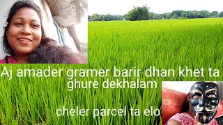 Aj amader apurbo sobuje sobuj dhan khet ta ghure dekhalam [upl. by Noizneb]