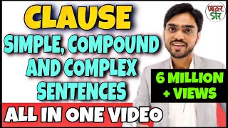 Simple Compound and Complex Sentences  English Grammar Lessons  Clauses in English Grammar [upl. by Letnuhs]