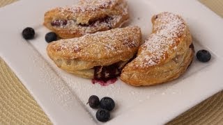 Homemade Blueberry Turnovers Recipe  Laura Vitale  Laura in the Kitchen Episode 419 [upl. by Aerbma]