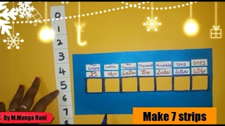 Maths working model for numbers and place value tlm [upl. by Deborath798]