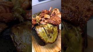 Molcajetes 🥘 molcajete seafood carneasada seafoodlover shrimp youtubefoodie shorts [upl. by Hi]