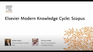 Elsevier Modern Knowledge Cycle Scopus [upl. by Imotas]