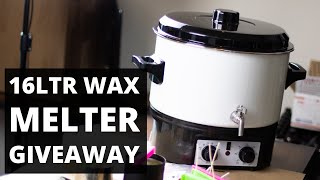 Testing the 16ltr LCS wax melter and a melter giveaway [upl. by Solrac]