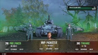 KV2202 Ace Tanker 291 8 Kills 4k damage combined WOT Modern Armor  Battle Tier V [upl. by Miahc399]