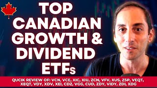 TOP Growth amp Dividend ETFs on the Canadian Stock Market TSX [upl. by Martino821]