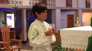 8 Altar Server Training Handling the Cruets [upl. by Aivatnohs]