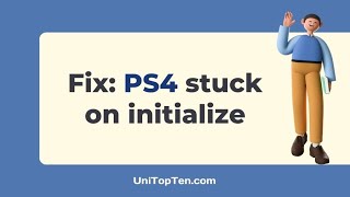 Fix PS4 stuck on initialize PS4 [upl. by Weld]