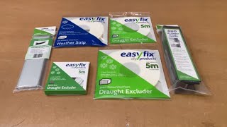 Choosing Draught Excluders for windows and doors  Easyfix DIY full range explained [upl. by Macri896]