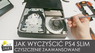 Jak wyczyścić konsolę PS4 Slim  Czyszczenie zaawansowane  alejaktozrobic [upl. by Epner]