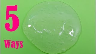 5 DIY CLEAR SLIME RECIPES MUST WATCH [upl. by Remoh922]