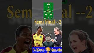 WI W vs NZW 2nd Semi final match prediction shorts ytshorts [upl. by Babbie]