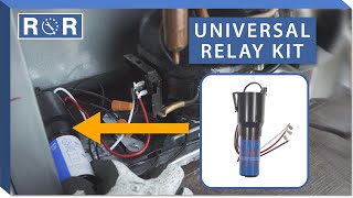 How to Install a Universal Relay 3 n 1 Compressor Starter Kit  Repair amp Replace [upl. by Enitnemelc951]