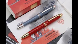 IZODS A quick look at the Montblanc Meisterstuck x Olympic Heritage Paris amp Chamonix Fountain Pens [upl. by Fogg]