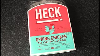 HECK SPRING CHICKEN CHIPOLATAS  £320  340g  Asda  Various Outlets  Sausage Review [upl. by Ecirted145]