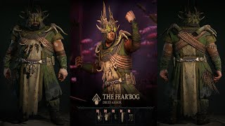 The Fearbog Druid Armor  Diablo 4 Cosmetic Showcase [upl. by Olgnaed]