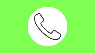 Phone Icon  Logo Animated  Green Screen  Free Download  4K 60 FPS [upl. by Amles]