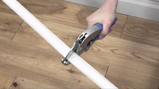 DLine Half Round Cable Trunking Rachet Cutter Howto [upl. by Meesaw867]