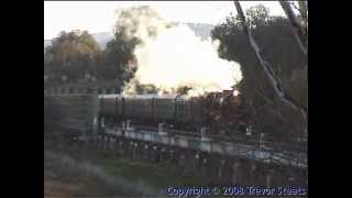 Australian Steam Last Broad Gauge to Albury with R761 amp D3658  14 June 2008 [upl. by Poul853]