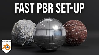 How to Setup PBR Textures in Blender 41 Great for Beginners [upl. by Eadas]