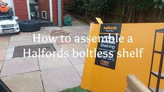 How to assemble a Halfords Boltless Shelf shelfs diy assembly halfords tutorial tutorials fyp [upl. by Nytnerb]