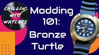 Modding Bronze Seiko Turtle [upl. by Naus]