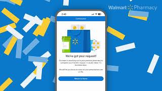 Walmart Pharmacy app How to request a prescription transfer [upl. by Munmro81]