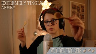 ASMR Wooden Triggers EXTREMELY TINGLY [upl. by Kurtis]