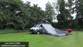 Vango Galli Air DriveAway Awning Pitching Video short [upl. by Assenev]