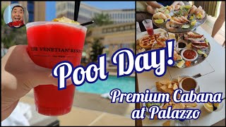 Pool Day Premium Cabana at Palazzo Las Vegas [upl. by Sixla2]