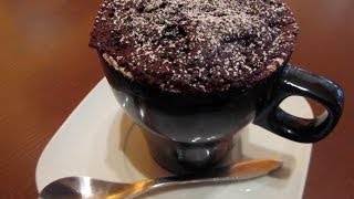 BIZCOCHO CHOCOLATE EN TAZA EN 1 MINUTO Y MEDIO  CHOCOLATE MUG CAKE [upl. by Annaitat]