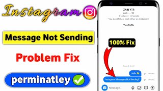 Instagram Message Sending Problem  Instagram Me Message Nahi Ho Raha Hai  Insta Message Not Send [upl. by Yeneffit]