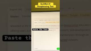 QuillBot AI  Paraphrasing Tool aitools quillbot paraphrasing shorts [upl. by Axel]