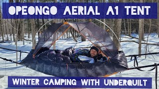 Winter Adventure With Opeongo Aerial A1 Tent ⛺ amp Toasty Warm Underquilt [upl. by Harwill]