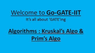 Kruskals amp Prims Algorithm  Spanning Tree [upl. by Ativ]