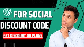 Chatgpt for Social Discount code  Get Discount On Plans [upl. by Acimak10]