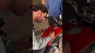 MS dhoni obsessed with bikes 🏍 msdhoni dhoni bike msdianpriyanshu007 cricket msdian [upl. by Ysabel]