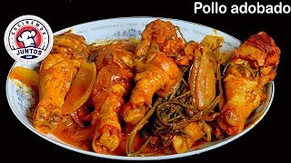 Cómo cocinar piernas de pollo en adobo sin horno [upl. by Nylirrehs952]