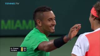 Nick Kyrgios vs Alexander Zverev 2017 Best Moments [upl. by Nathanil483]