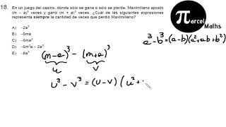 Pregunta 18 modelo PSU DEMRE 2019 matemática [upl. by Adnerb]