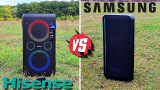 Hisense Party ROCKER ONE Plus vs SAMSUNG MX ST50B Outdoor Sound Battle BATTERY [upl. by Rivy989]