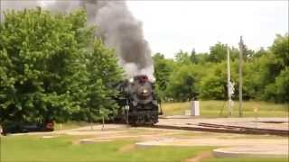 Pere Marquette 1225 WIth Guest whitle from 611 round 2 [upl. by Blasius3]