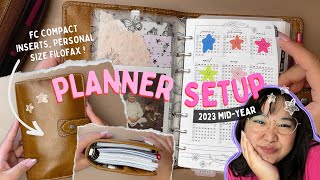 How Im using FC Compact inserts in a Personal Filofax 2023 Planner Setup [upl. by Katushka]