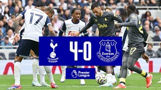 TOTTENHAM 40 EVERTON  Premier League highlights [upl. by Lossa]