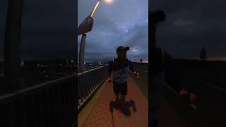 Running through the harbour at night overlooking the spinnaker tower [upl. by Ahsiri]