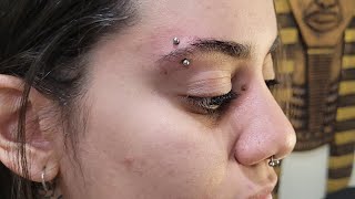 Eye brow piercing [upl. by Fishback]