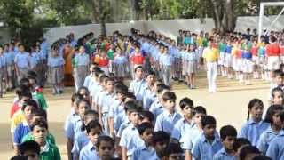 778 Students of Summer Fields School DLF1 Gurgaon sing Jana Gana Mana in 52 Seconds [upl. by Tnirb910]