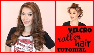 VELCRO ROLLER HAIR TUTORIAL  1000 GIVEAWAY  Blair Fowler [upl. by Gitt469]